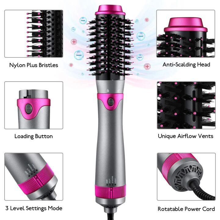 6-in-1 Hair Dryer Brush & Volumizer for Effortless Styling