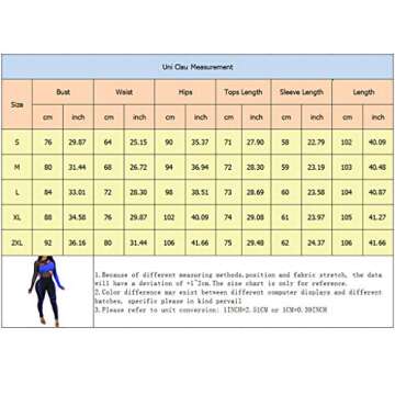 Uni Clau Women's Sheer Mesh Two Piece Jumpsuits See Through Long Sleeve Bodysuit Skinny Long Pants Club Romper