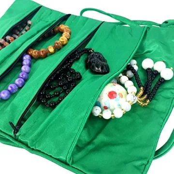 Gold Fortune Travel Jewelry Organizer with Elegant Design