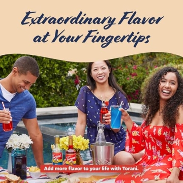 Torani Blue Raspberry Syrup for Drinks and Desserts, 25.4 Oz