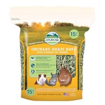 Oxbow Animal Health Orchard Grass Hay: Natural Nutrition for Small Pets - 15 oz.