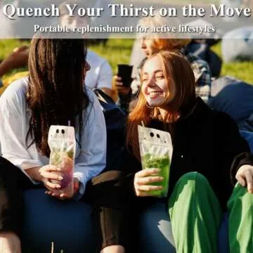 C CRYSTAL LEMON 100PCS Liquor Pouches, Drink Pouches for Adults Alcohol Pouches with 100 Drink Straws & Silicone Funnel, Juice Pouches, Smoothie Pouches, Heavy Duty Reclosable Ice Drink Pouch Bag