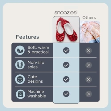 Snoozies Ballerina Bling Metallic Shine Women Slippers | Sequin House Slippers for Women | Slipper Socks with Grippers for Women | Cute Slippers for Women | Red | Large