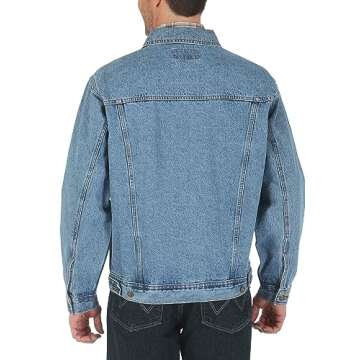 Wrangler mens Rugged Wear Unlined denim jackets, Vintage Indigo, X-Large US