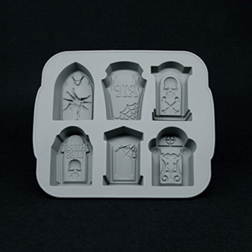 Halloween Silicone Ice Cube Molds Gravestone Shape for Fun Treats