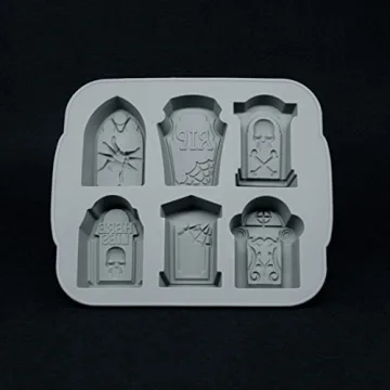 Halloween Silicone Ice Cube Molds Gravestone Shape for Fun Treats