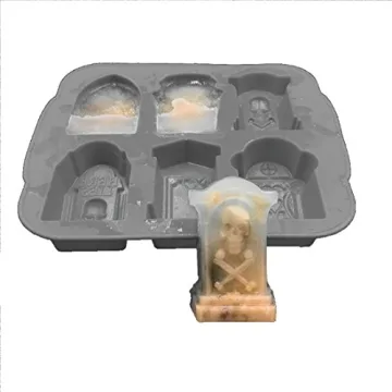 Halloween Silicone Ice Cube Molds Gravestone Shape for Fun Treats