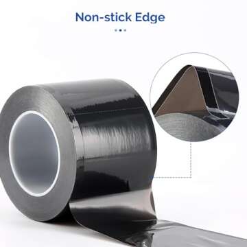 JMU Black Barrier Film 4" x 6", Barrier Film Tattoo 1200 Sheets Barrier Tape