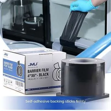 JMU Black Barrier Film 1200 Sheets for Tattoo Safety