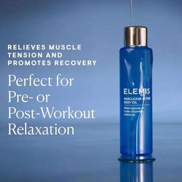 ELEMIS Massage Oil, Rejuvenates Skin with Essential Oils, Moisturizing Skin Oil, Active Body Oil to Soothe and Relax Muscles, 100ml