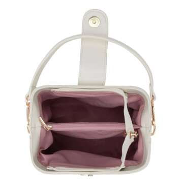 Montana West Top-handle Purse for Women Small Hobo Bag Trendy Shoulder Purse Satchel Handbag, Beige, MWC-431BG