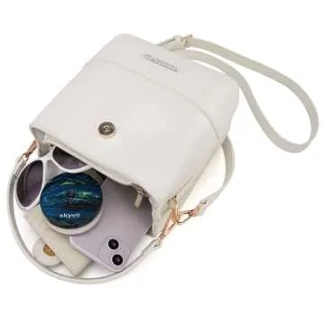 Montana West Top-handle Purse for Women Small Hobo Bag Trendy Shoulder Purse Satchel Handbag, Beige, MWC-431BG