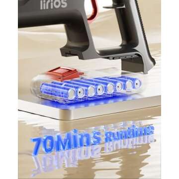Powerful Cordless Vacuum with 70 Mins Runtime and LED Display