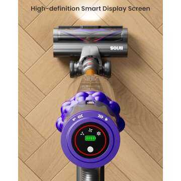 Powerful Cordless Vacuum with 70 Mins Runtime and LED Display