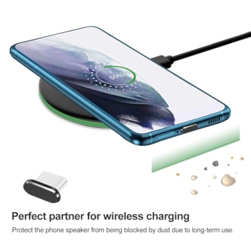 USB C Dust Plug 4 Pack with Cleaning Brush for All Devices