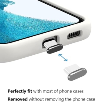 USB C Dust Plug 4 Pack with Cleaning Brush for All Devices