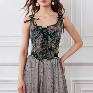 Stylish Vintage Floral Camisole for Women - Bowanadacles