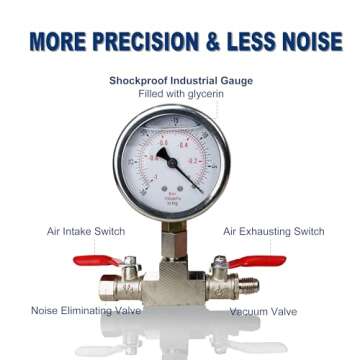 BACOENG 5 Gallon Vacuum Chamber Kit with Pump