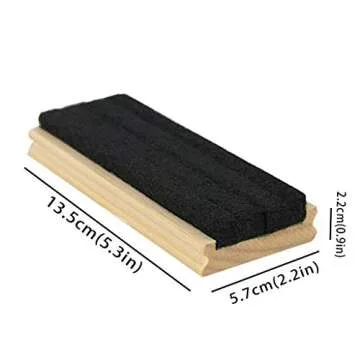 Chalkboard Erasers Set of 2 - Pine Wood Felt Cleaners