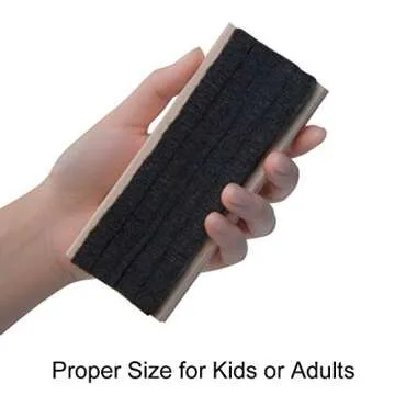 Chalkboard Erasers Set of 2 - Pine Wood Felt Cleaners
