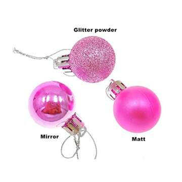 ALIMITOPIA Christmas Ball Baubles Shatterproof Tiny Ornaments