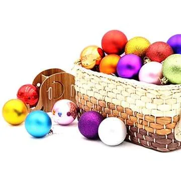 ALIMITOPIA Christmas Ball Baubles Shatterproof Tiny Ornaments
