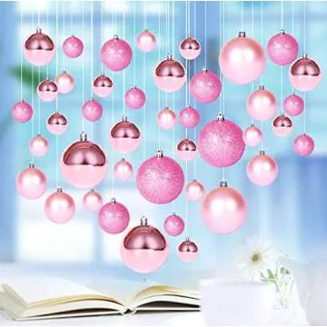 ALIMITOPIA Christmas Ball Baubles Shatterproof Tiny Ornaments