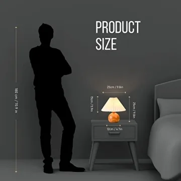 KUNJOULAM Cute Small Pleated Lamp for Modern Spaces