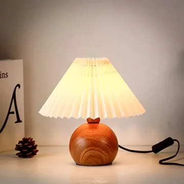 KUNJOULAM Cute Small Pleated Lamp for Modern Spaces