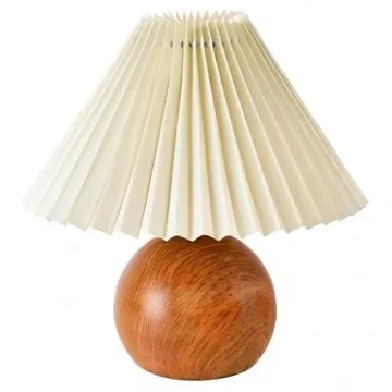 KUNJOULAM Cute Small Pleated Lamp for Modern Spaces