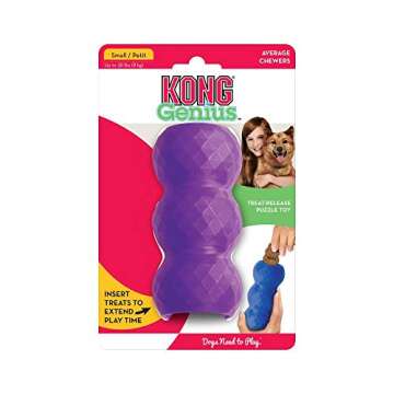 KONG - Genius Mike - Interactive Treat Dispensing Dog Puzzle Toy - For Large Dogs (Assorted Colors)