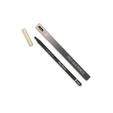 Tina Davies Pro Silk Pencil - Pre-Draw Eyebrow Pencil for Microblading - Smooth Pro Brow Pencil - Permanent Make Up Accessories - Black