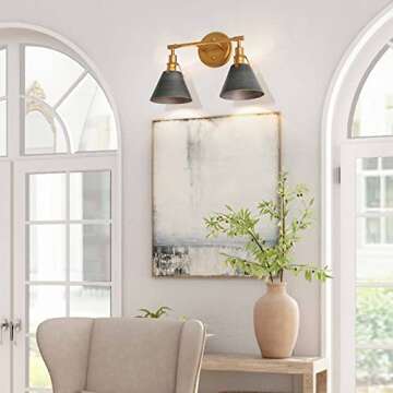 Classy Leaves Bathroom Vanity Light for Stylish Homes