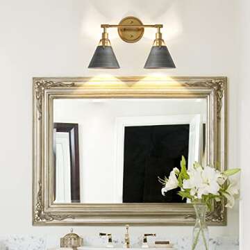 Classy Leaves Bathroom Vanity Light for Stylish Homes