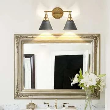 Classy Leaves Bathroom Vanity Light for Stylish Homes