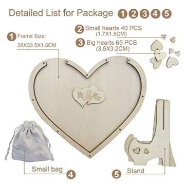 Rustic Wedding Guest Book Frame by Y&K Homish - A Timeless Keepsake for Unforgettable Memories