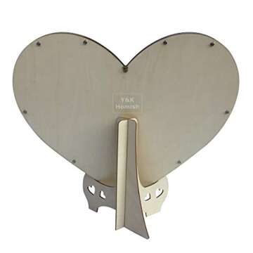 Rustic Wooden Wedding Guest Book Frame for Beautiful Memories