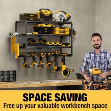 YYR Tool Organizer | Durable 4 Layer Storage Rack for Tools