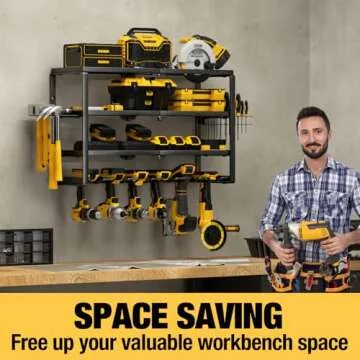 YYR Tool Organizer | Durable 4 Layer Storage Rack for Tools