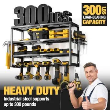 YYR Tool Organizer | Durable 4 Layer Storage Rack for Tools