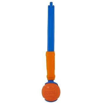 Chuckit! Fetch & Fold 25M Dog Ball Launcher, 25" Length, Includes Medium Ball (2.5") For Dogs 20-60 Pounds