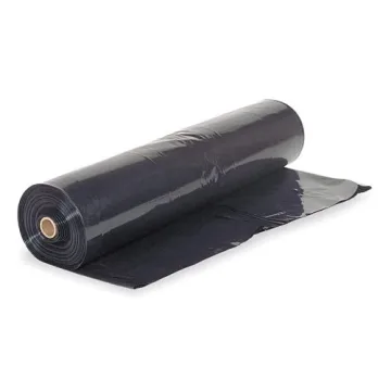 Farm Plastic Supply - 6 mil Black Plastic Sheeting (32' x 100') - Durable Vapor Barrier & Tarp