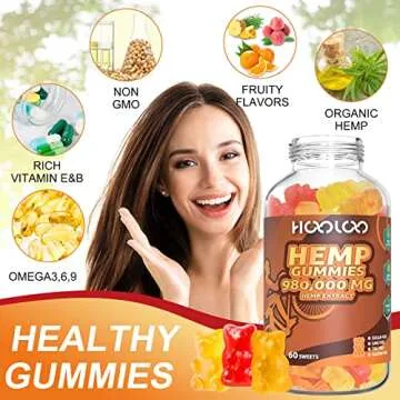 HOOLOO Hemp Gummies - Sugar Free 980,000mg for Wellness