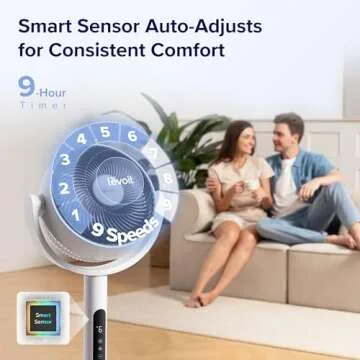 Levoit CirculAir Fan: 9 Speeds, Quiet, and Powerful Cooling