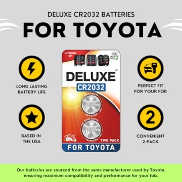 Toyota Key Fob Battery Replacement (Pack of 2)