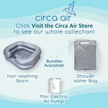 Circa Air Inflatable Hair Washing Basin - Practical Care