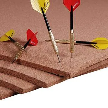 Manton Cork 24" x 36" x 1/2" Thick Cork Sheet, 100% Natural and Sustainable Cork Bulletin Boards. Perfect for Home, School, and Office