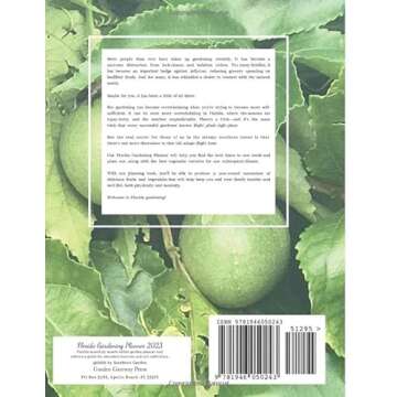 Florida Gardening Planner 2023: Florida month by month edible garden planner and reference guide for...