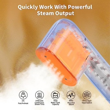 Portable Handheld Clothes Steamer - 15s Fast Heat-Up