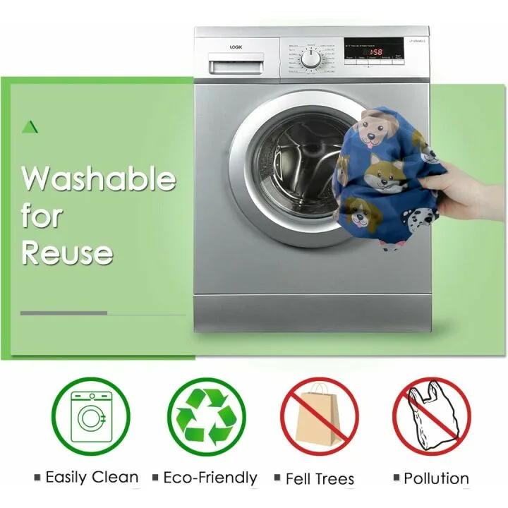 Dog Lovers Reusable Grocery Bags by BeeGreen